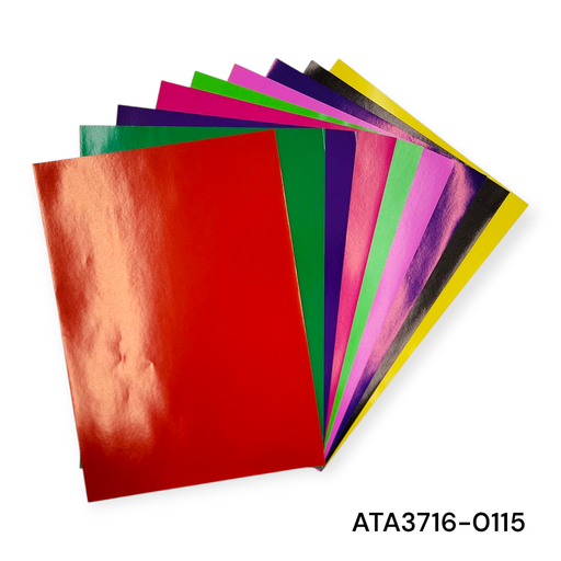 10 pcs Multicolour Hard Glossy Craft Paper 21×29.7cm