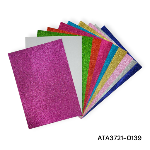 10 pcs Glitter Craft Paper 21×29.7cm