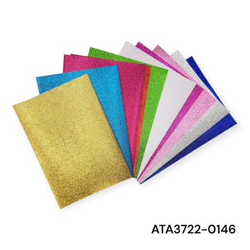 10pcs Glitter Craft Paper 21×29.7cm