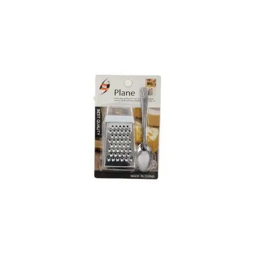 3"H S/S  Grater with Spoon