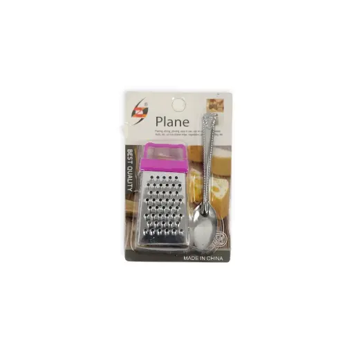 3"H S/S  Grater with Spoon