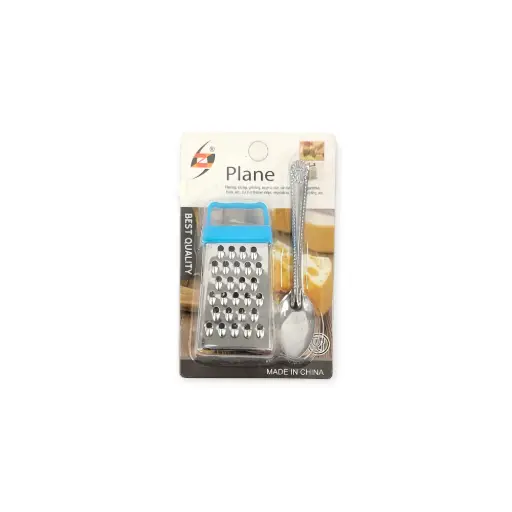 3"H S/S  Grater with Spoon