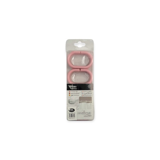 12 pcs Plastic Shower Hook Pink