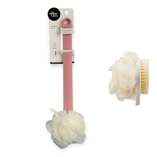 Two In One Body Scrubber Pink