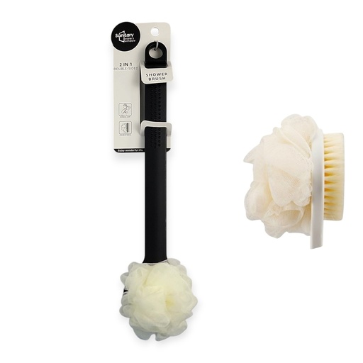 Two In One Body Scrubber Black