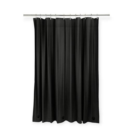 PEVA Shower Curtain ,70x72in Black