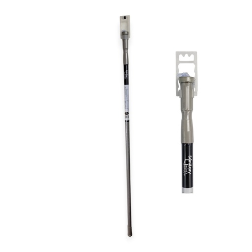 43"-79" Shower Curtain Rod, Cream Steel, Shrink Wrap