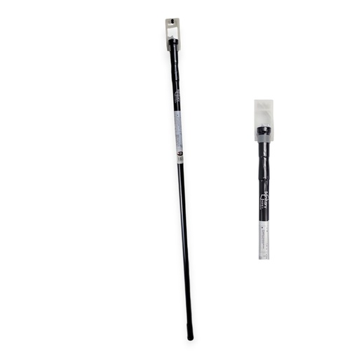 43"-79" Shower Curtain Rod Black Steel, Shrink Wrap