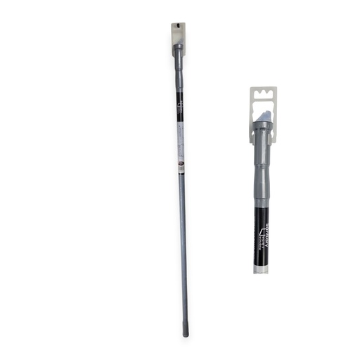 43"-79" Shower Curtain Rod, Grey Steel, Shrink Wrap