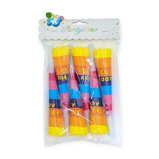 6 pcs Light Rainbow Party blowers