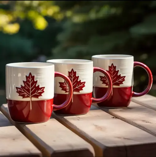 Red & white Maple leaf Coffee Mug