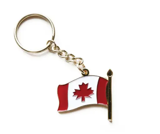 Canada Flag keychain 