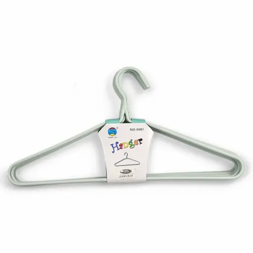 8 pcs Plastic Coated Metal Hangers 