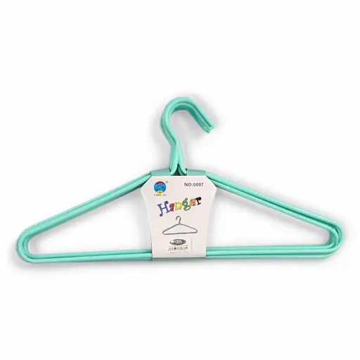 8 pcs Plastic Coated Metal Hangers 