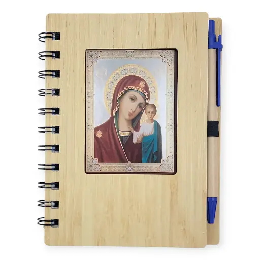 Bamboo Virgin Mary's Notebook 16cm×16cm (Aspen)
