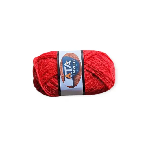50g Acrylic Milk Cotton Yarn Red