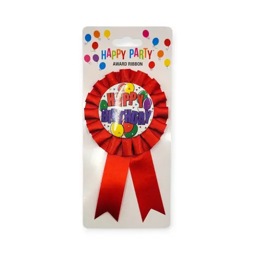 Birthday Ribbon Red Balloon 