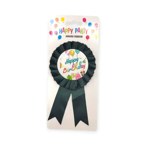 Birthday Ribbon Green Balloon Party