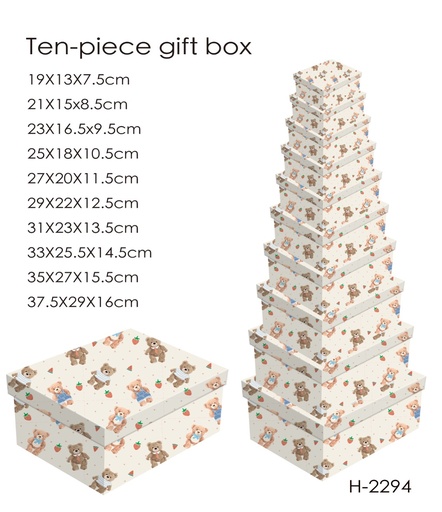 10 Piece Gift Box (Sweet Bear)