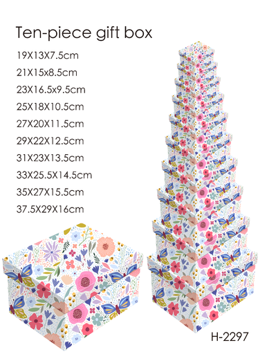 10 Piece Gift Box ( Butterfly Blossoms)