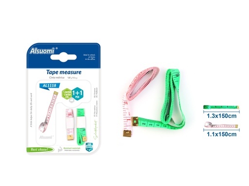 Tape Measure 1.3*150& 1.1*150cm 1+1 pcs (Alsuomi)