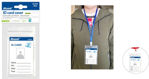 ID card cover 70mm*110mm/ 2.7"*4.3" (4pcs) (Alsuomi)