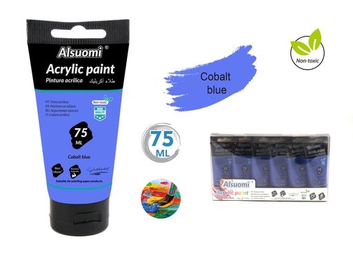 Acryclic Paint 75ml Cobalt Blue (Alsuomi)