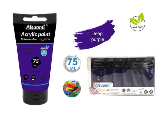 Acryclic Paint 75ml Deep purple (Alsuomi)