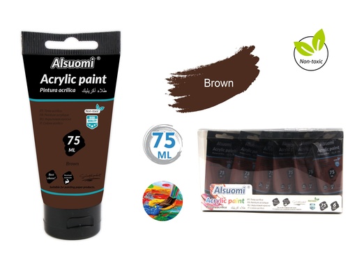 Acryclic Paint 75ml Brown (Alsuomi)