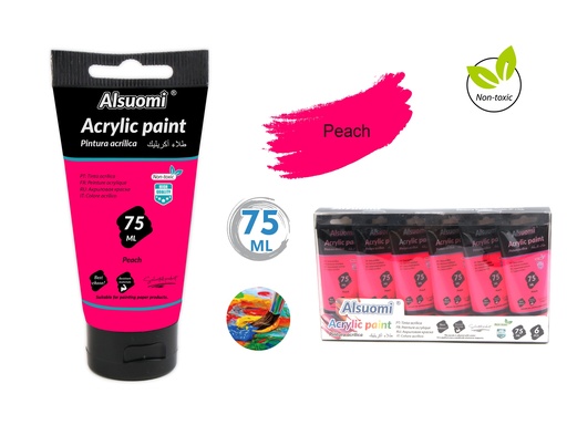 Acryclic Paint 75ml Peach (Alsuomi)