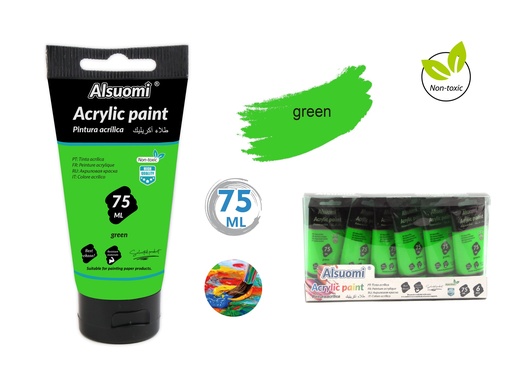 Acryclic Paint 75ml Green (Alsuomi)