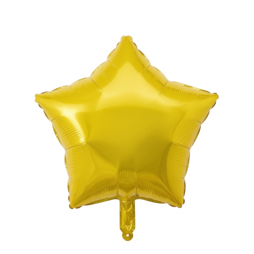 Star Shaped Foil Balloon 18"  Gold