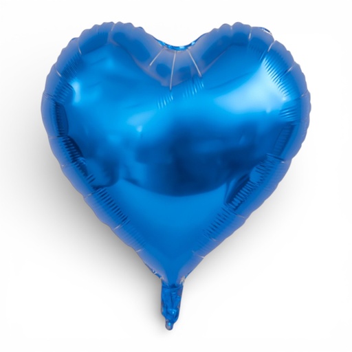 Heart Shaped Foil Balloon 18" Blue