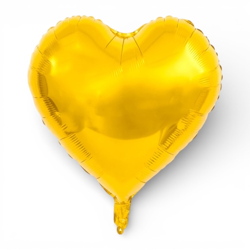 Heart Shaped Foil Balloon 18" Gold