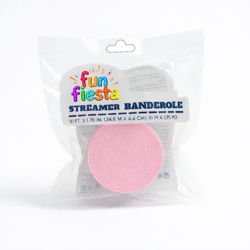 Crepe Paper streamer 81ft (Light pink) Fun fiesta