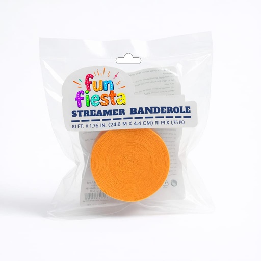 Crepe Paper streamer 81ft (Orange) Fun fiesta