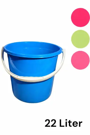 plastic bucket  with handle 22 L