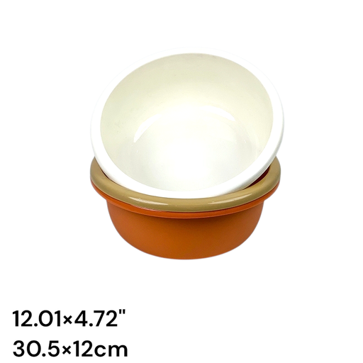 12" Durable plastic basin (Domus)