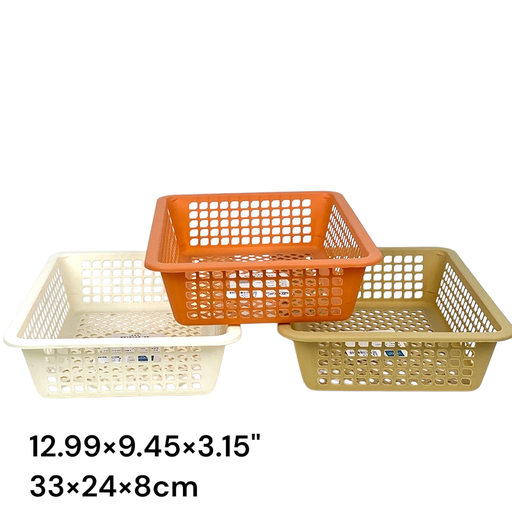 13" square Plastic Kitchen Basket. (Domus)