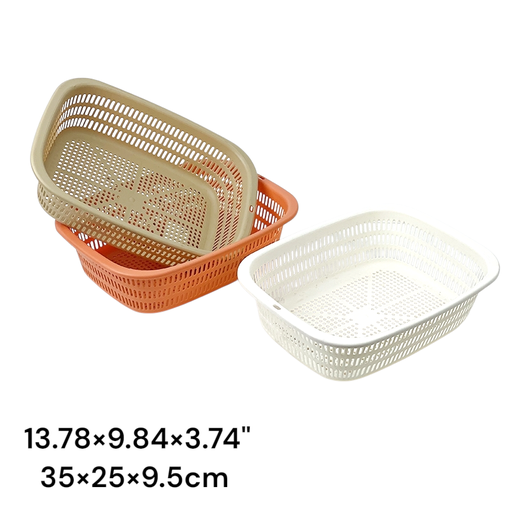 13.80" Round edged rectangular Kitchen basket (Domus)