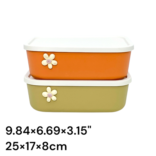 Rectangular Quality Storage With lid cover 9.80" (Domus)