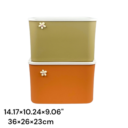 Quality Storage bin With lid cover 14.20" (Domus)
