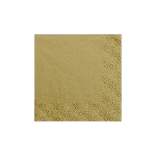 Fun Fiesta 50ct 10" Beverage Paper Napkins Gold