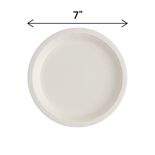 Fun Fiesta 20ct 7" Paper Plates, White
