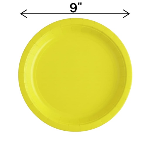 Fun Fiesta 16ct 9" Paper Plates, Yellow