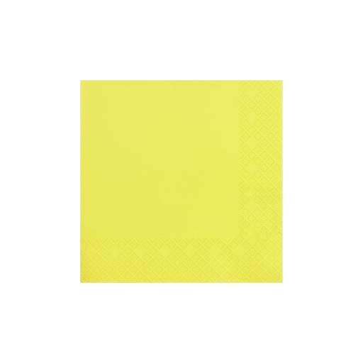 Fun Fiesta 50ct 10" Beverage Paper Napkins Yellow