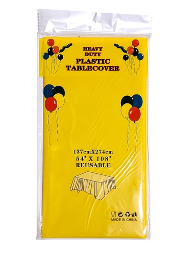 Fun Fiesta 54*108" Plastic table cover Yellow