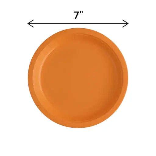 Fun Fiesta 20ct 7" Paper Plates, Orange