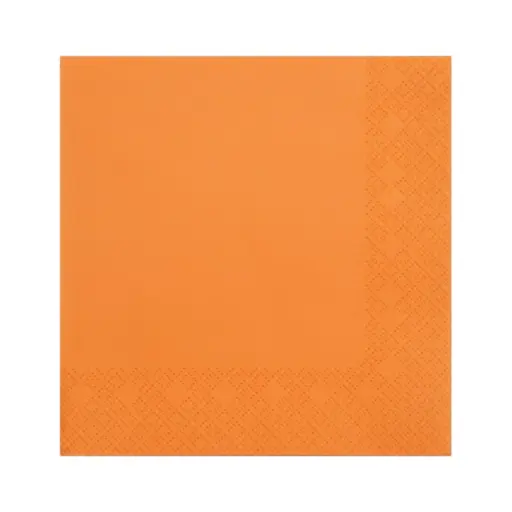 Fun Fiesta 50ct 13" Luncheon Paper Napkins Orange