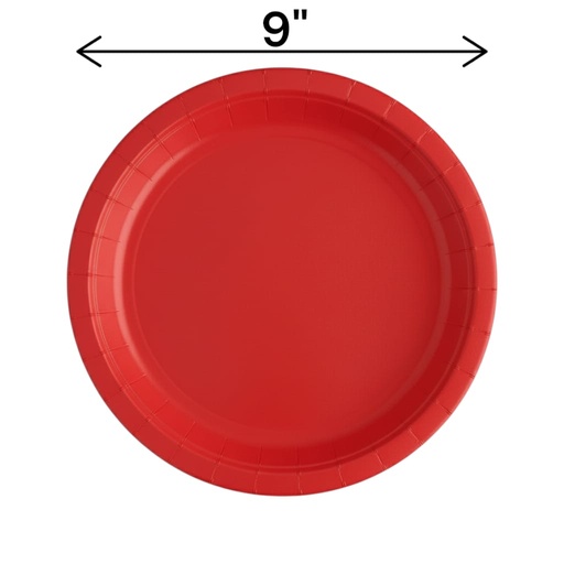 Fun Fiesta 16ct 9" Paper Plates, Red